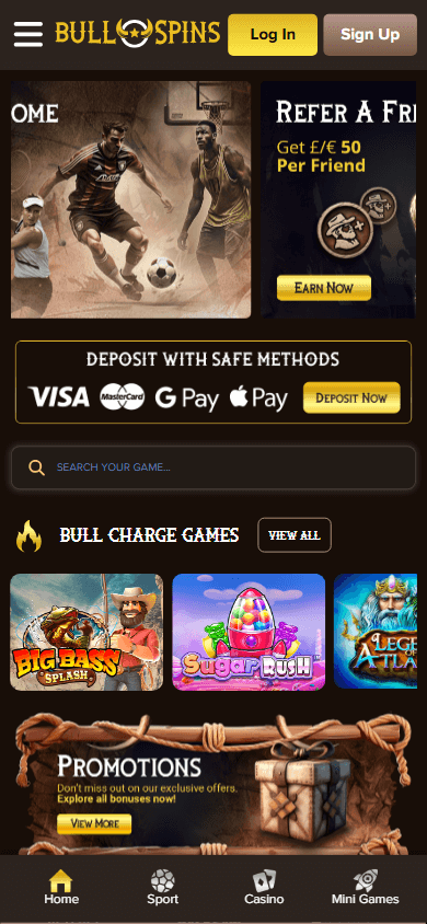 BullSpins Casino Mobile screenshot